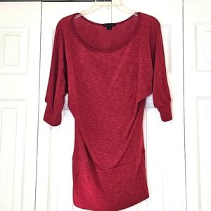 Red Tunic Sweater